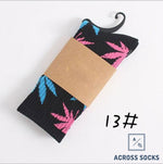 Maple Leaf Premium Cotton Socks Black/blue/pink / One Size Socks